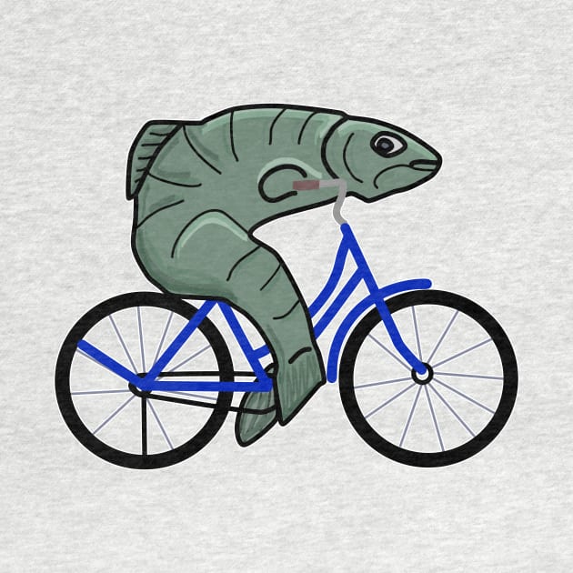 Fish on a bicycle by Sci-Emily